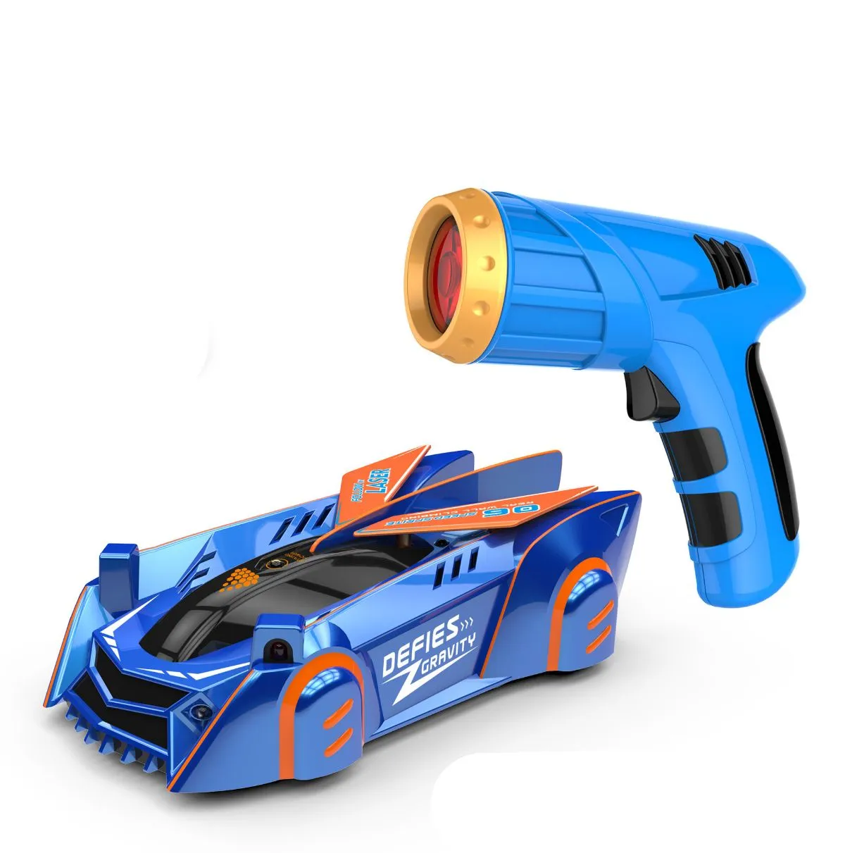 Laser Guided Wall Climbing RC Car – Infrared Light Following Stunt Racer with 360° Rotation, Vacuum Suction Wall Climber Toy for Boys